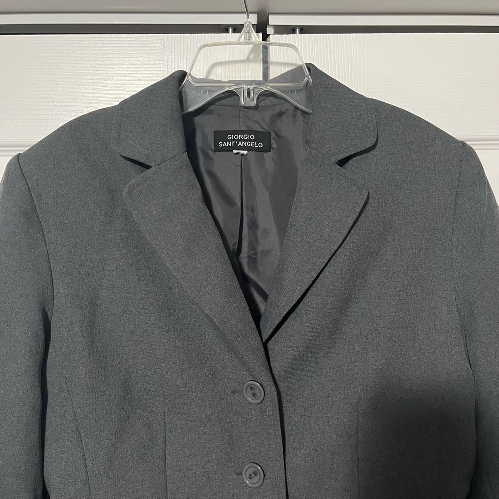 Giorgio Sant’ Angelo size 12 women’s grey suit jacket - Picture 2 of 10